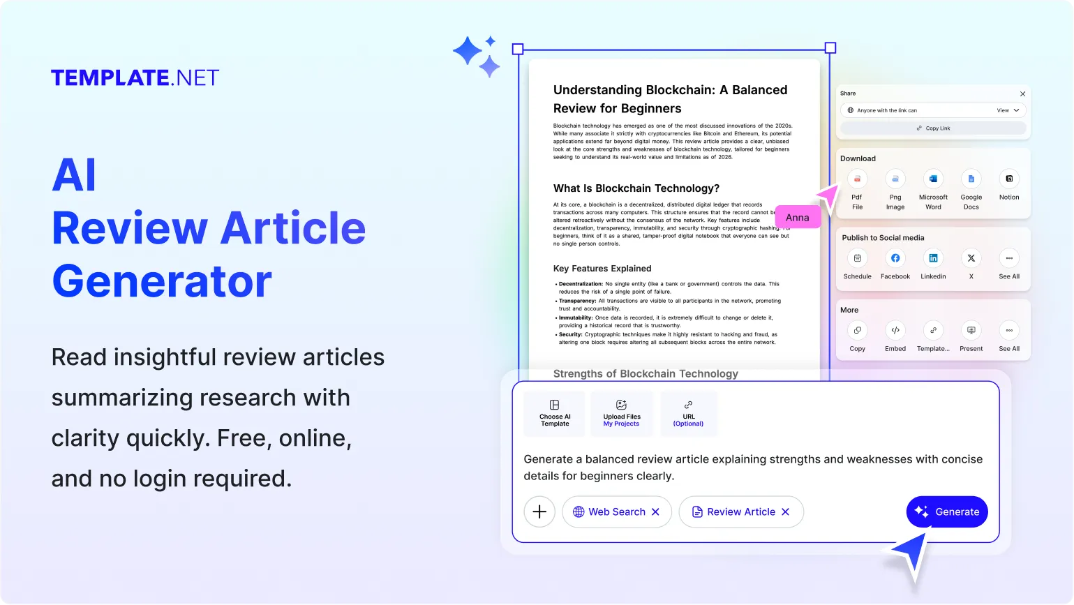Free AI Review Article Generator, AI Article Review Writer Online